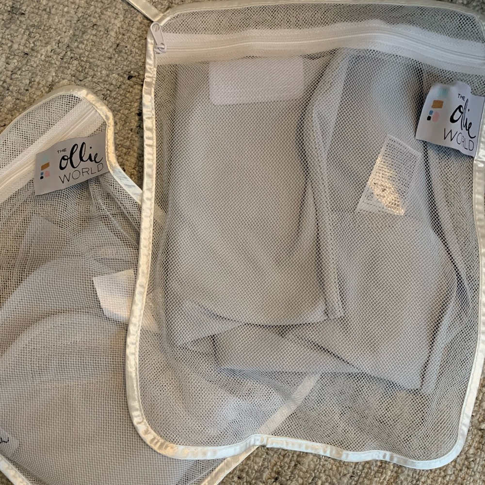 Ollie swaddle in stone gray.